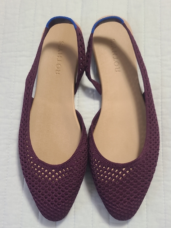 Rothy's Shoes - NWOT Rothy's The Almond Slingback Minimalist Airy Stretchy Plum Mesh Sz 10.5